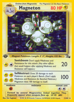 Magneton #11 Magneton - Fossil - #11 - Pokemon TCG card