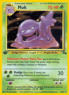 Muk - Fossil - #13 - Pokemon TCG card
