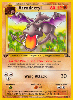 Aerodactyl - Fossil - #16 - Pokemon TCG card