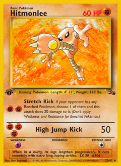 Hitmonlee #22 Hitmonlee - Fossil - #22 - Pokemon TCG card