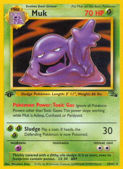 Muk - Fossil - #28 - Pokemon TCG card