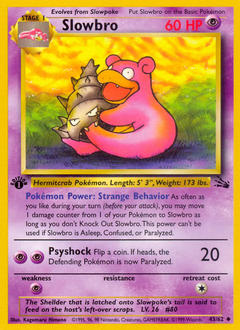 Slowbro - Fossil - #43 - Pokemon TCG card