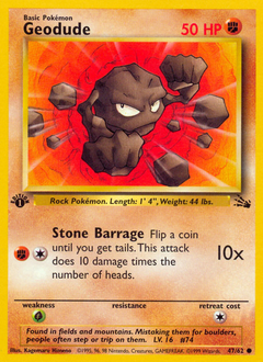 Geodude - Fossil - #47 - Pokemon TCG card