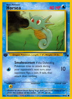 Horsea - Fossil - #49 - Pokemon TCG card
