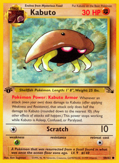 Kabuto #50 Kabuto - Fossil - #50 - Pokemon TCG card