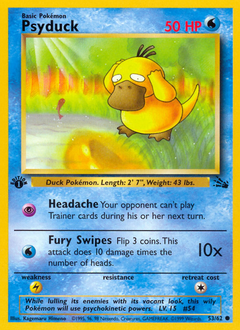 Psyduck - Fossil - #53 - Pokemon TCG card
