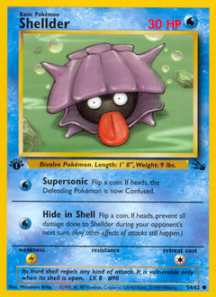 Shellder #54 Shellder - Fossil - #54 - Pokemon TCG card