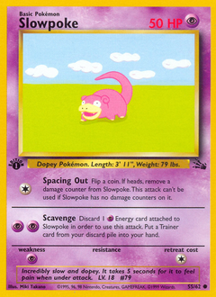 Slowpoke #55 Slowpoke - Fossil - #55 - Pokemon TCG card