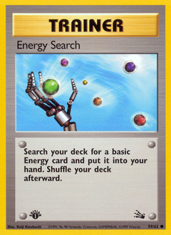 Energy Search - Fossil - #59 - Pokemon TCG card