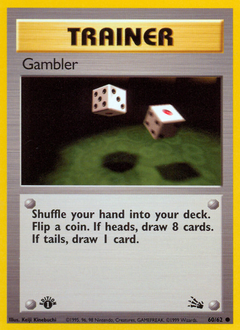 Gambler - Fossil - #60 - Pokemon TCG card