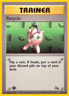 Recycle - Fossil - #61 - Pokemon TCG card