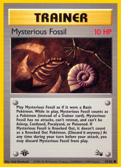 Mysterious Fossil - Fossil - #62 - Pokemon TCG card