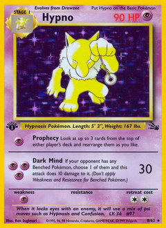 Hypno #8 Hypno - Fossil - #8 - Pokemon TCG card
