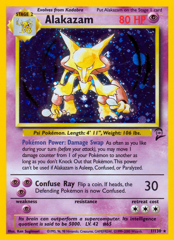 Alakazam - Base Set 2 - #1 - Pokemon TCG card