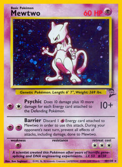 Mewtwo #10 Mewtwo - Base Set 2 - #10 - Pokemon TCG card