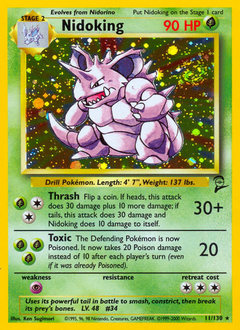 Nidoking - Base Set 2 - #11 - Pokemon TCG card