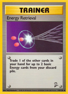 Energy Retrieval - Base Set 2 - #110 - Pokemon TCG card