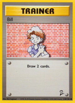 Bill - Base Set 2 - #118 - Pokemon TCG card
