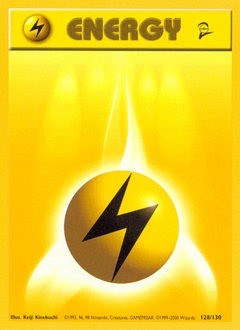 Lightning Energy - Base Set 2 - #128 - Pokemon TCG card