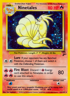 Ninetales - Base Set 2 - #13 - Pokemon TCG card