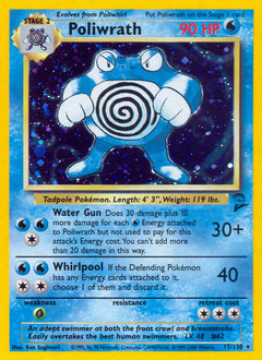 Poliwrath #15 Poliwrath - Base Set 2 - #15 - Pokemon TCG card