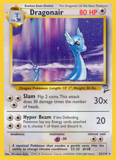 Dragonair #22 Dragonair - Base Set 2 - #22 - Pokemon TCG card