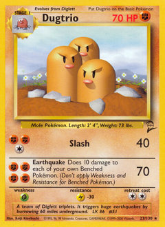 Dugtrio #23 Dugtrio - Base Set 2 - #23 - Pokemon TCG card