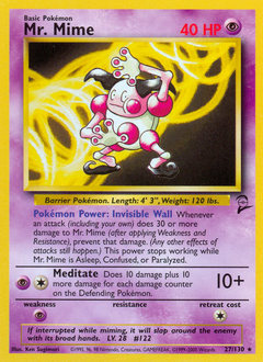 Mr. Mime - Base Set 2 - #27 - Pokemon TCG card