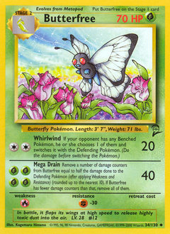 Butterfree #34 Butterfree - Base Set 2 - #34 - Pokemon TCG card
