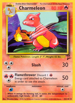 Charmeleon - Base Set 2 - #35 - Pokemon TCG card