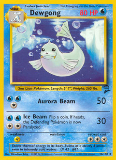 Dewgong #36 Dewgong - Base Set 2 - #36 - Pokemon TCG card