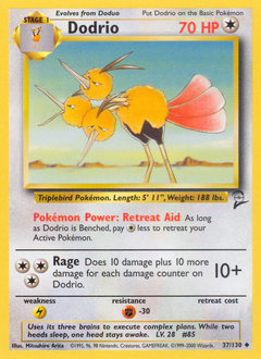 Dodrio #37 Dodrio - Base Set 2 - #37 - Pokemon TCG card