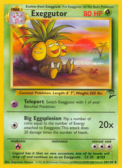Exeggutor #39 Exeggutor - Base Set 2 - #39 - Pokemon TCG card