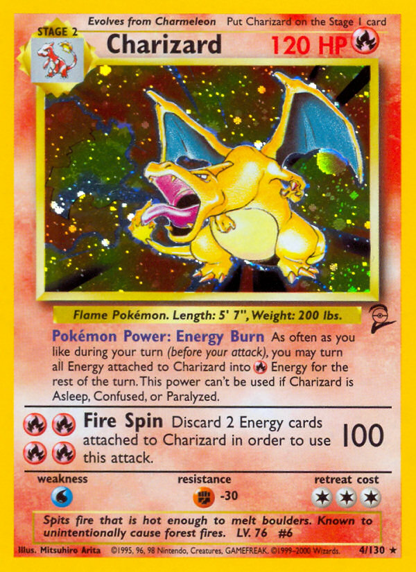Charizard - Base Set 2 - #4 - Pokemon TCG card