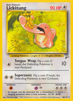Lickitung #48 Lickitung - Base Set 2 - #48 - Pokemon TCG card