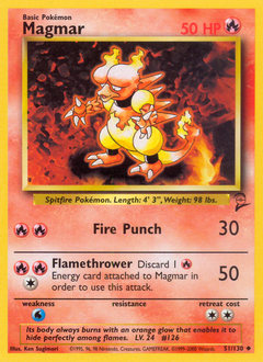 Magmar #51 Magmar - Base Set 2 - #51 - Pokemon TCG card