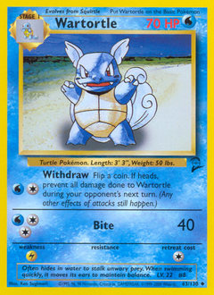 Wartortle #63 Wartortle - Base Set 2 - #63 - Pokemon TCG card