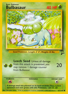 Bulbasaur #67 Bulbasaur - Base Set 2 - #67 - Pokemon TCG card