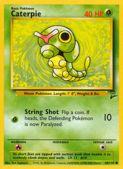 Caterpie - Base Set 2 - #68 - Pokemon TCG card