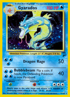 Gyarados #7 Gyarados - Base Set 2 - #7 - Pokemon TCG card