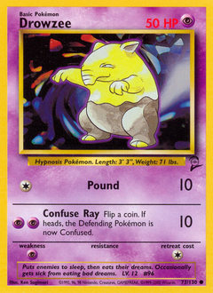 Drowzee #73 Drowzee - Base Set 2 - #73 - Pokemon TCG card