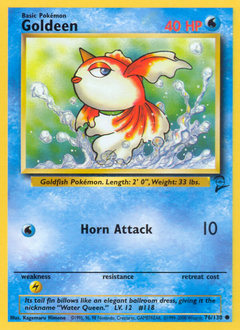 Goldeen #76 Goldeen - Base Set 2 - #76 - Pokemon TCG card