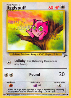 Jigglypuff - Base Set 2 - #77 - Pokemon TCG card