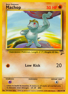 Machop #78 Machop - Base Set 2 - #78 - Pokemon TCG card