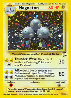Magneton #9 Magneton - Base Set 2 - #9 - Pokemon TCG card