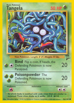 Tangela - Base Set 2 - #96 - Pokemon TCG card