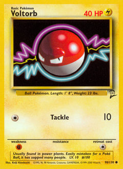 Voltorb #98 Voltorb - Base Set 2 - #98 - Pokemon TCG card