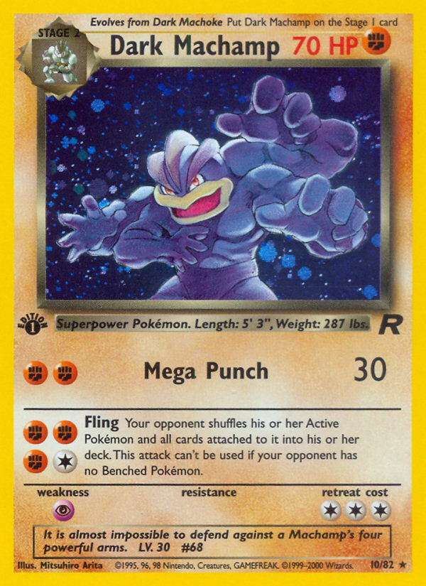 Dark Machamp - Team Rocket - #10 - Pokemon TCG card