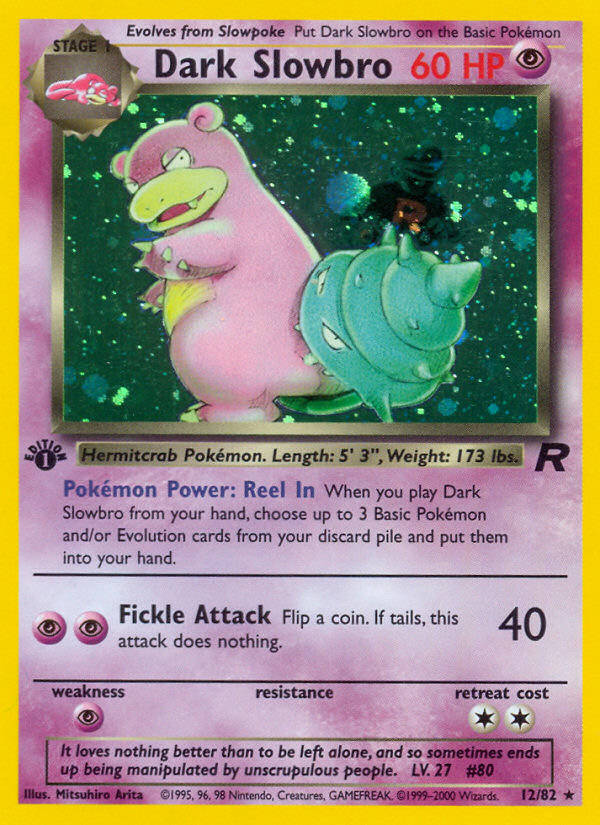 Dark Slowbro - Team Rocket - #12 - Pokemon TCG card