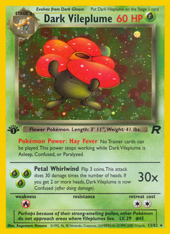 Dark Vileplume #13 Dark Vileplume - Team Rocket - #13 - Pokemon TCG card